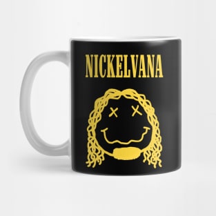 NICKELVANA Band Tee Parody Meme Mug